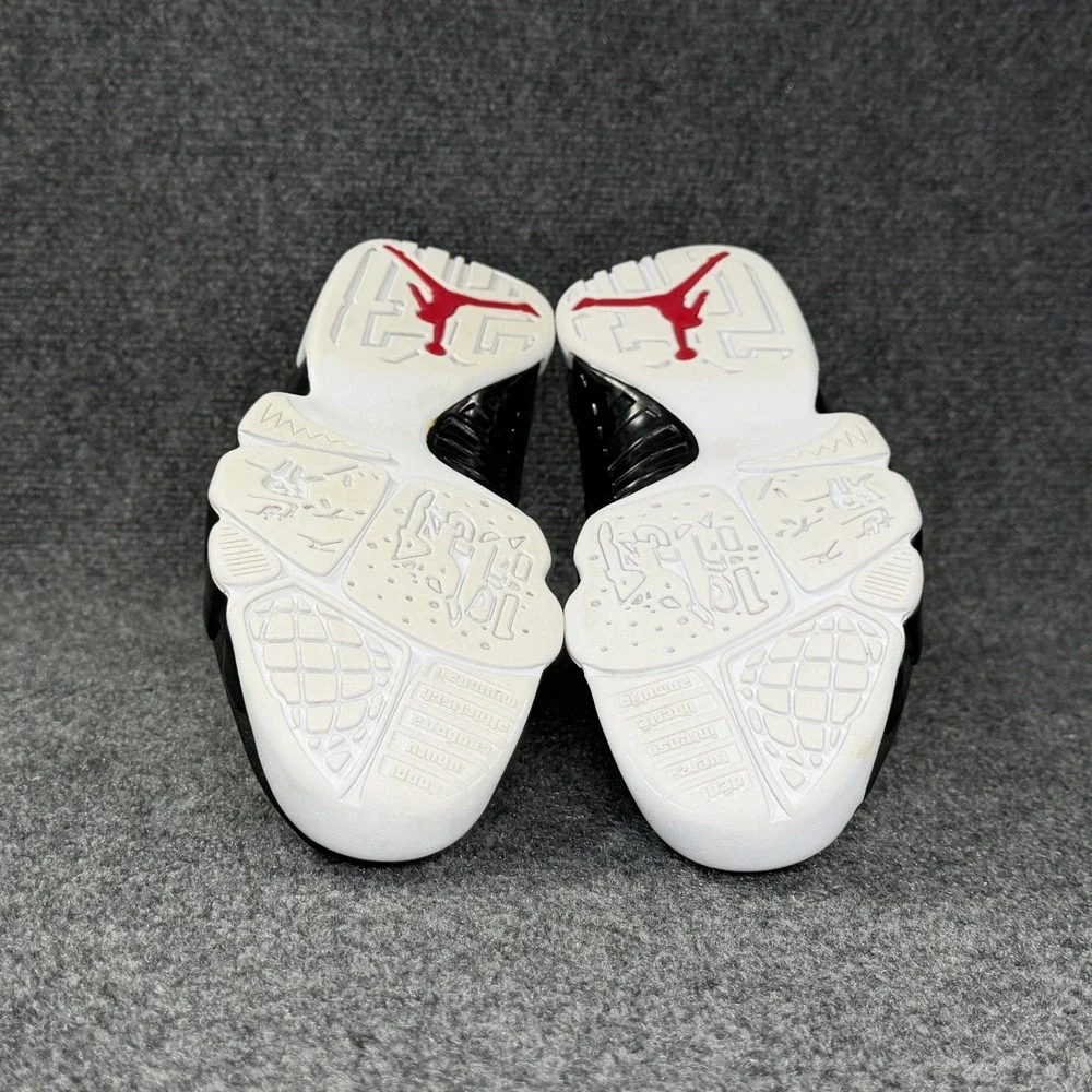 Jordan 9 Retro 2010 Shoes Men's 10 White Black Red Athletic Hooping Sneakers